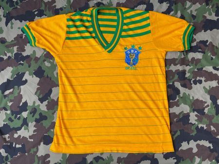 Vintage 70s Btazil Fan Football Jersey Sz S
