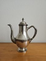 3 tlg. Set Kaffee Service Messing versilbert ca. 1920 rar