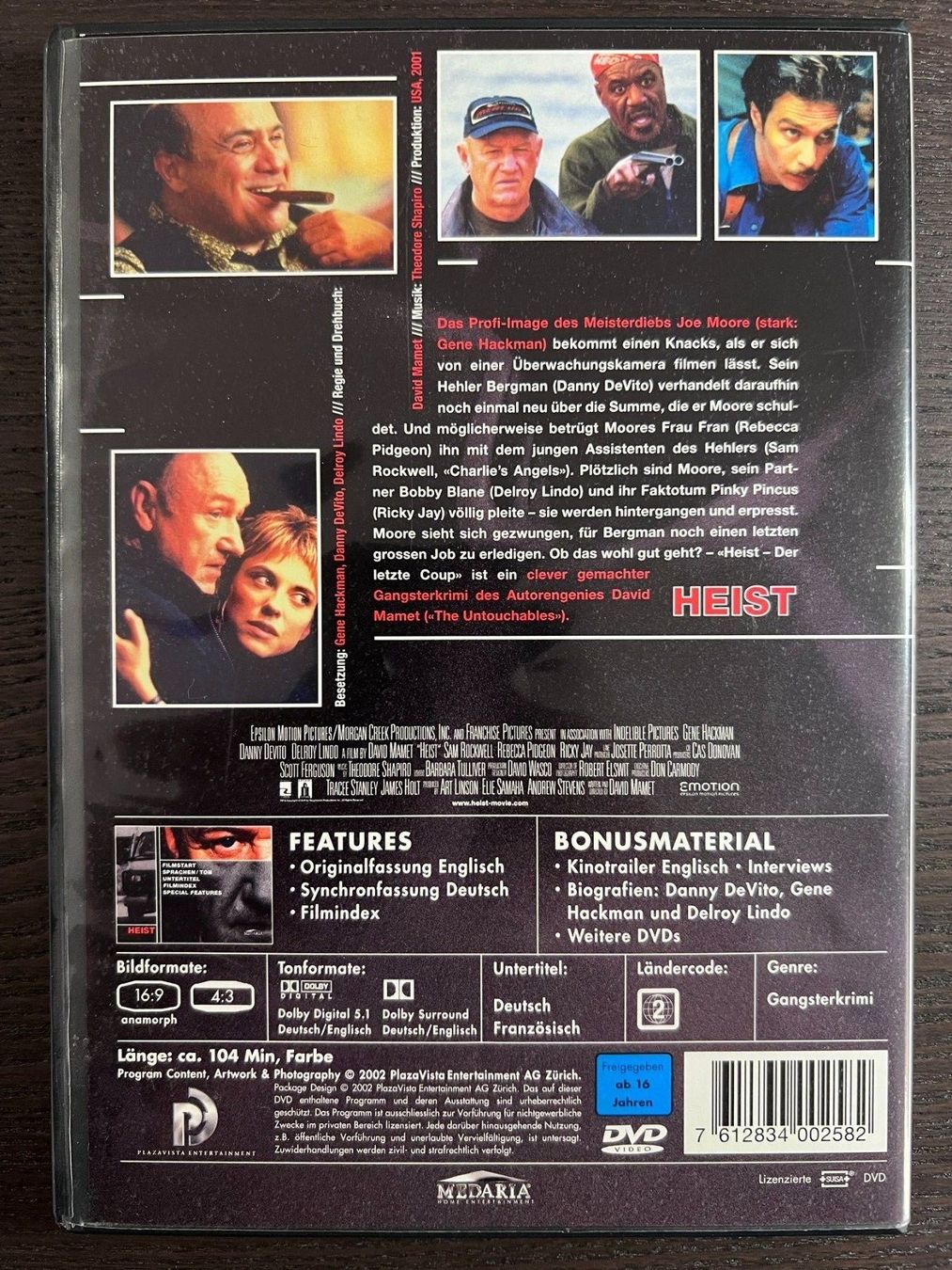 Tutti i DVDs: Heist - Der letzte Coup – Usato da Zürich venduto da FilmFreunde 1