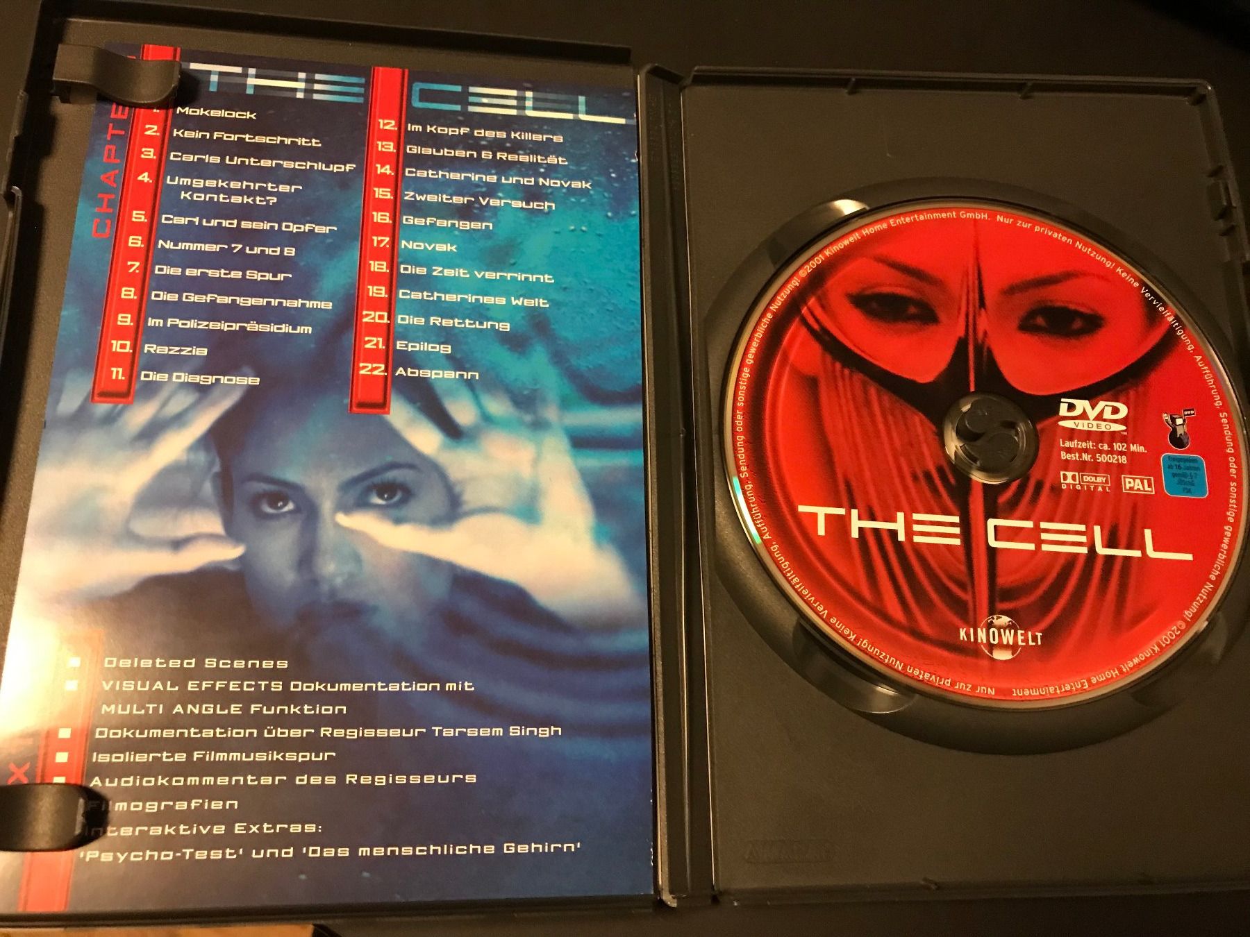 Tutti i DVDs: The Cell -Tauche ein in das Bewusstsein eines Killers – Usato da Freudwil venduto da Feenland2010 3