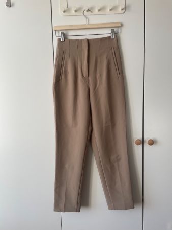 ZARA Elegante Anzughose / Stoffhose Beige-Camel (Gr. XS)