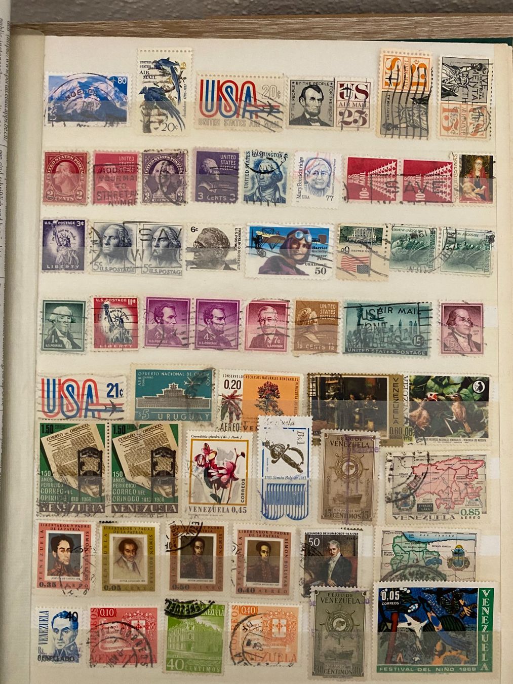 Tutti i francobolli: Briefmarken USA Sammlung und venezuela – Usato da matten b. interlaken venduto da jfran17