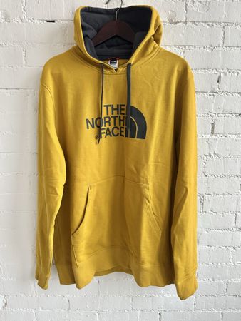 The North Face Herren Hoodie – Senfgelb / Anthrazit / Gr. XL