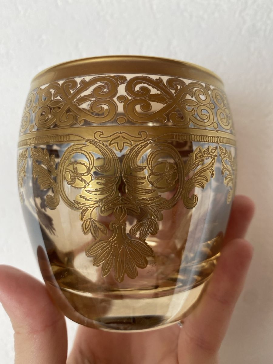 Bicchieri: 14 Trinkgläser mit Golddekor – Usato da Burgdorf venduto da gre_2ftz