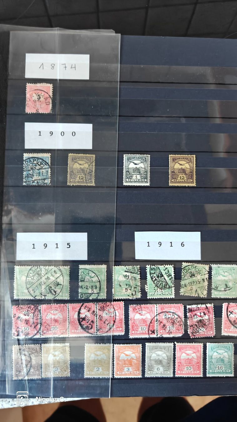Alle Briefmarken: Timbres : collection Hongrie – Gebraucht aus Thônex von Jan-Nemar 3