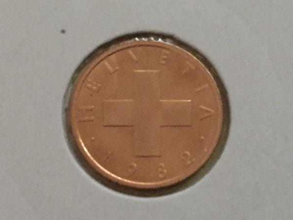 Tutti le monete: 1 Rappen 1982 vz, gerahmt – Usato da Elsau venduto da herbybay