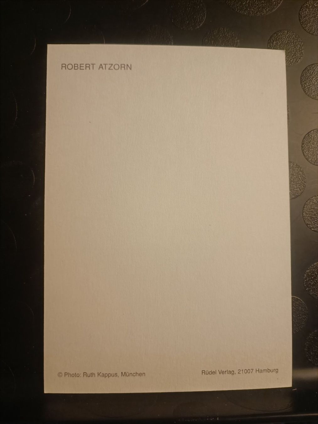 Autografi: Robert Atzorn - handsigniert - Tatort – Usato da Menziken venduto da Artographs 1