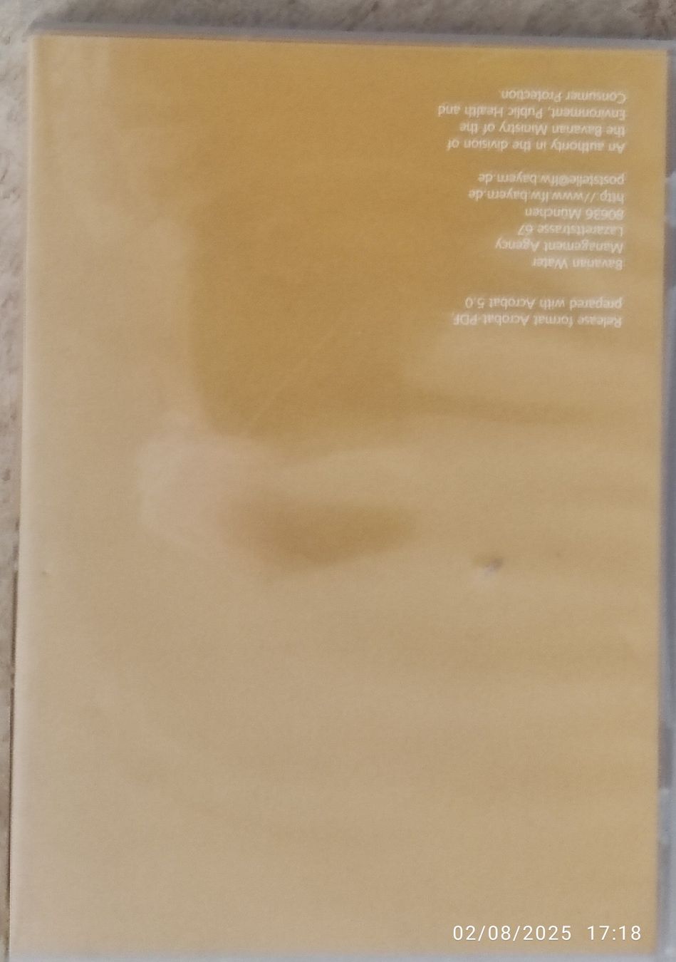 Tutti i DVDs: SpektrumWasser 3 – Usato da Basel venduto da Alacant 1