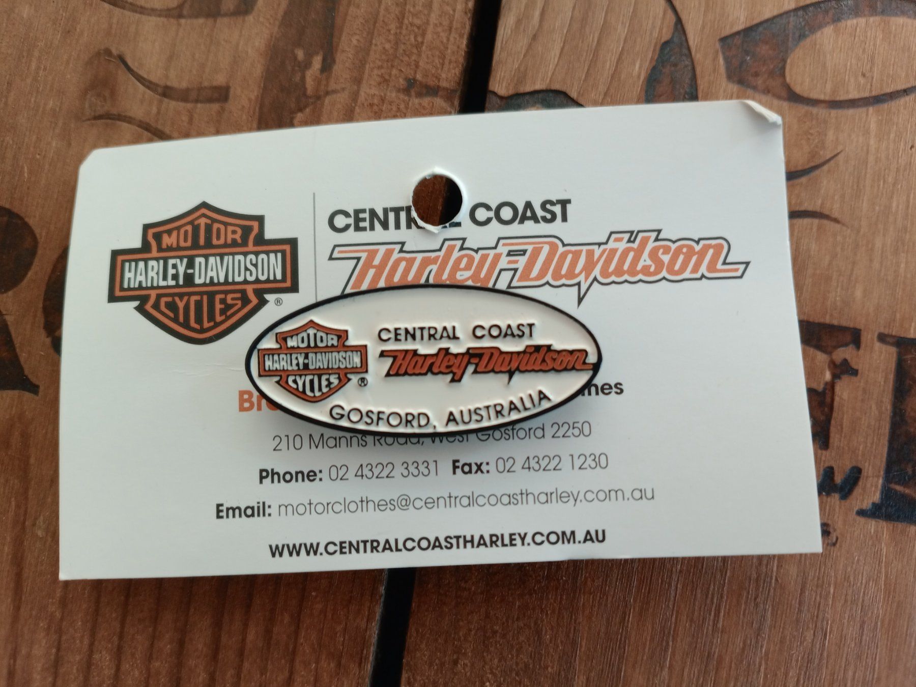 Harley-Davidson Pin/Anstecker Central Coast Gosford Rarität (Neu und ...