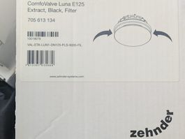 Zehnder ComfoValve Luna E125 Extract schwarz