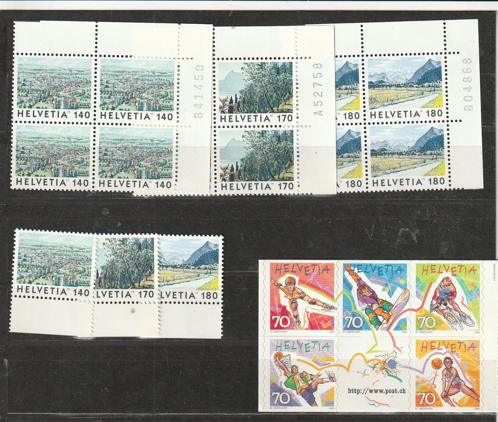 Alle Briefmarken: Schweizer Frankaturware Dauermarken Markenheftchen 1998 – Gebraucht aus Rupperswil von Ema10