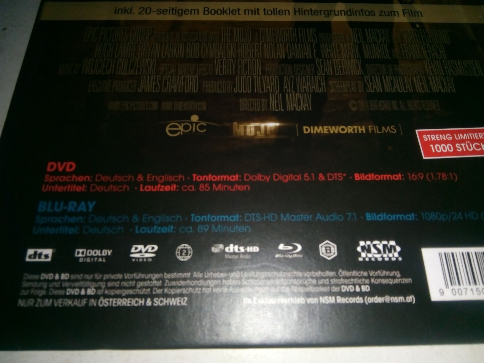 Tutti i DVDs: Der Killer (Uncut)   > De & Eng <    DVD & Blu-Ray  Limited – Usato da St.Galllen venduto da elkaphone 5