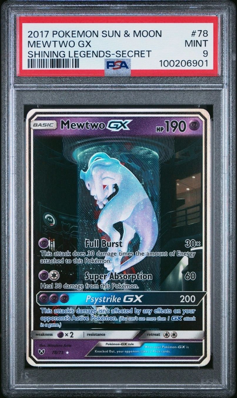Pokémon Carte collezionabili: Mewtwo GX PSA 9 Shining Legends 78/73 – Usato da Zofingen venduto da gerrymovie93