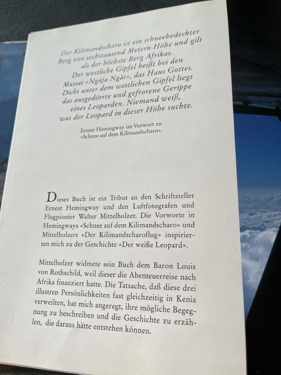 Libri: Der weisse Leopard - Hemingway, Mittelholzer, Afrika! – Usato da Niederhasli venduto da Suneblueme 2