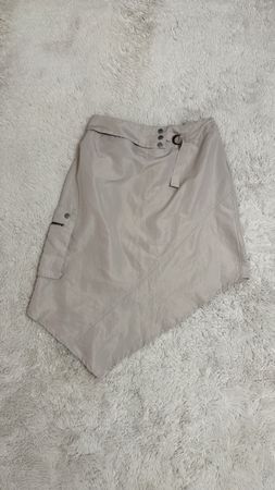 Damenrock asymmetrisch beige neuwertiger Zustand