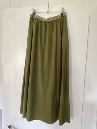 Jupe longue Hartford vert olive, taille 40