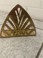 Goldener Serviettenhalter im Art Deco Stil, Top!