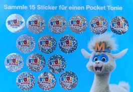 🧡🔥 1 volle Karte STORY MANIA TONIES MIGROS (15 Stickers)