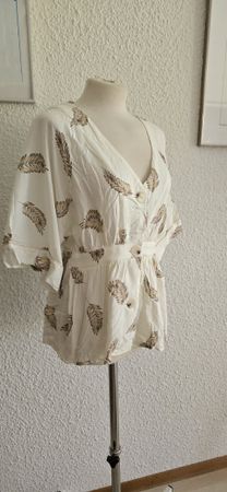 Chemise femme blanc imprimé taille s neuve