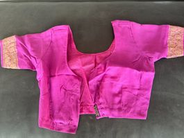 CHIFFON Seiden SARI mit Seidenbluse