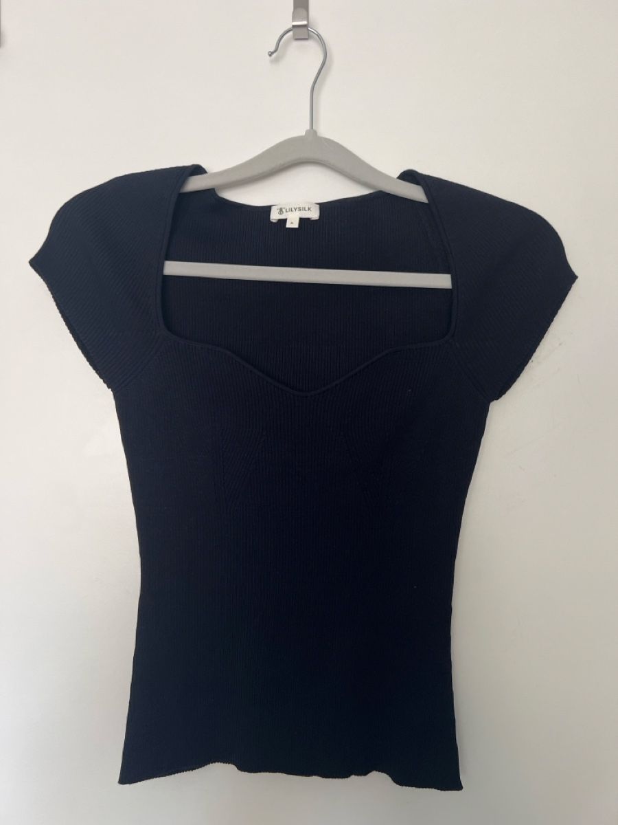 Top: Lilysilk Seidenstrick Oberteil – Nuovo (secondo la descrizione) da Sennwald venduto da Vallhalla1991 1