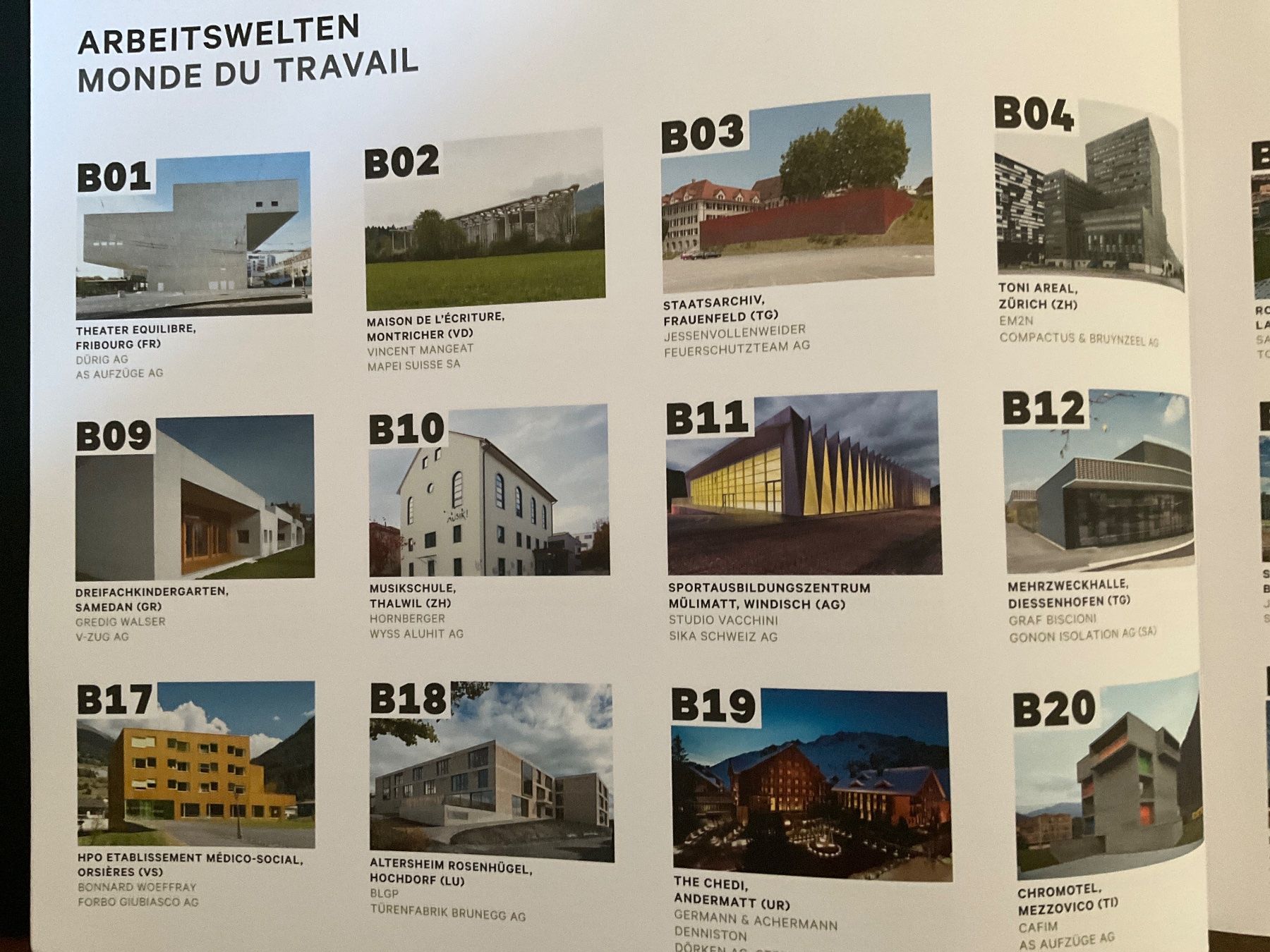 Libri: Livre Documentation Suisse du Bâtiment 2015 Architecture – Usato da Avenches venduto da Lactobacille 7