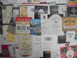 47 étiquettes de vin ( WeinEtiketten ) du Monde, ganzen Welt