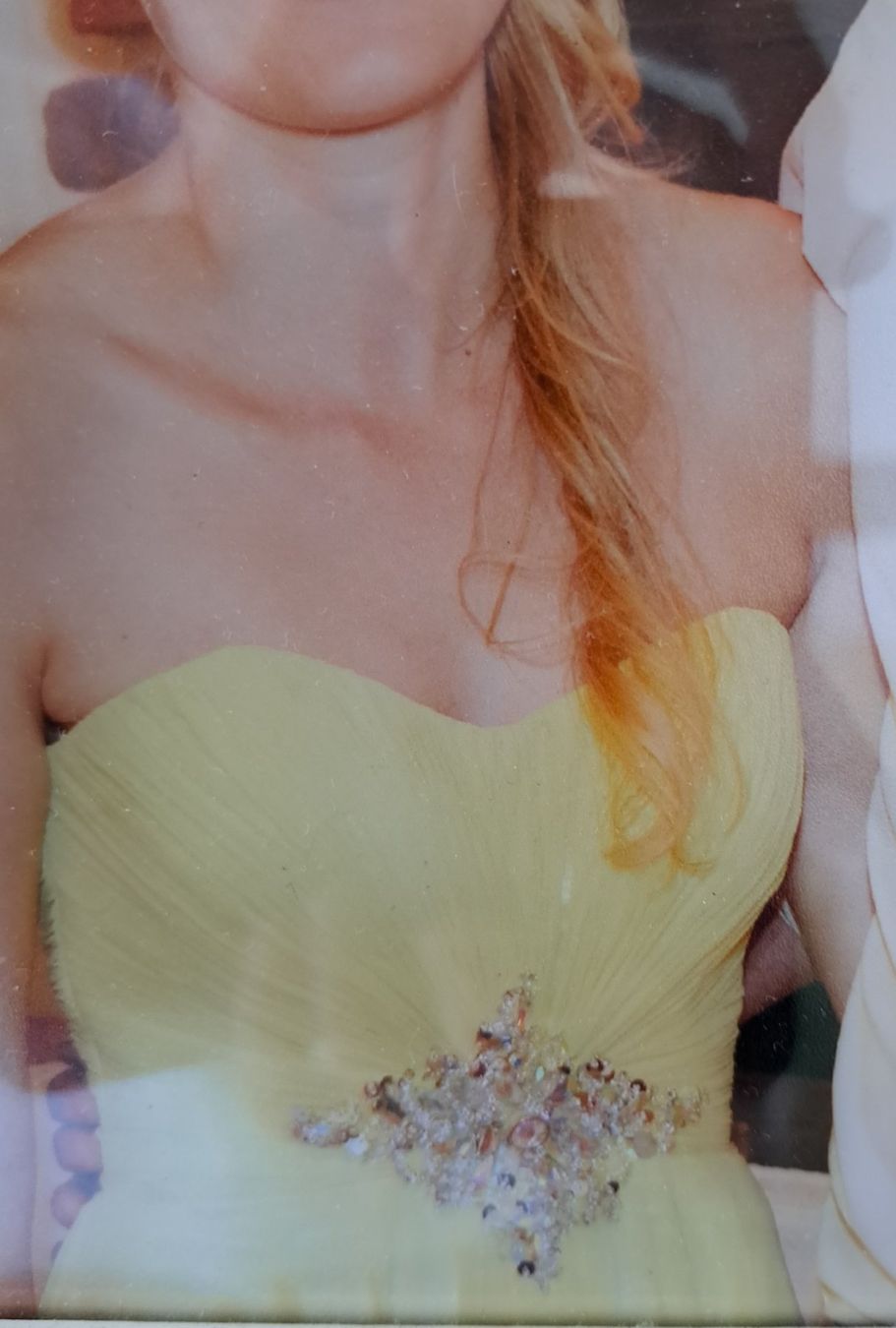 Vestiti: Abendkleid gelb trägerlos – Usato da Gossau SG venduto da claudiasg 7