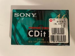 Deux cassettes audio vierges Sony CDit Chrome Type II super