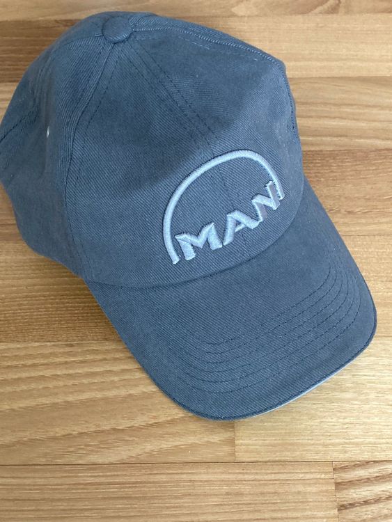 MAN Trucker Cap Mütze - mit gesticktem Logo - grau ! | Kaufen auf Ricardo