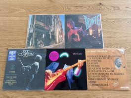 5 Vintage Vinyls - Dire Straits, Bowie, Clapton, Beastie B.