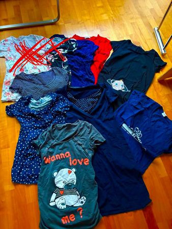 Schwangerschaft-Kleider-Set, Umstandsshirts, 34