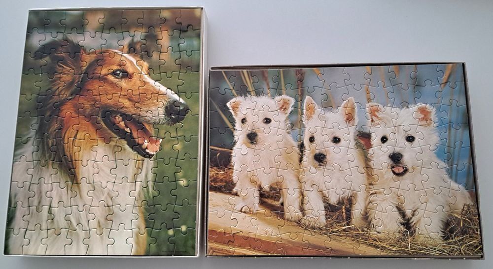 Puzzle: 2 ältere Tierpuzzles / Hunde- Puzzles je 99-teilig – Usato da Oetwil am See venduto da Storck 1