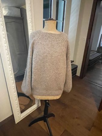 Handgestrickter Pullover INTI 85 % Alpacca