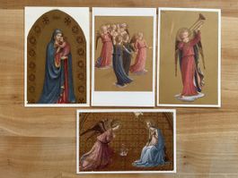 4 AK mit Kunst von Beato Angelico