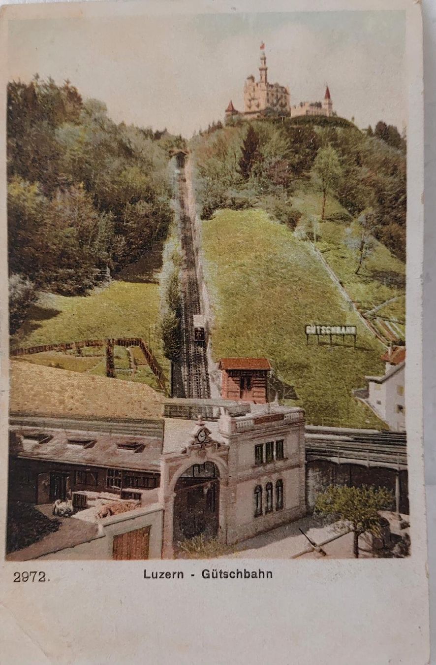 Cartes postales: LUZERN  - Gütschbahn - 1906 – D'occasion à Delémont par Domdom1