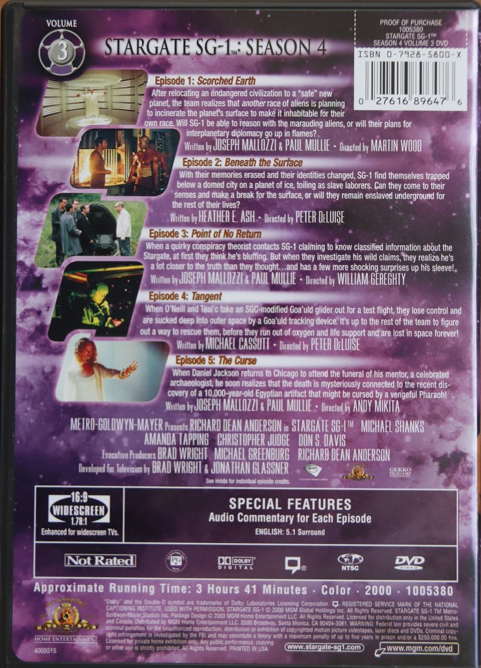 Tutti i DVDs: Stargate Season 4 – Usato da Glattfelden venduto da Sirax 6