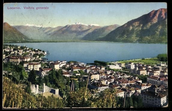 Cartes postales: AK Locarno, Veduta generale, 1911 – D'occasion à Berlin par bartko-reher