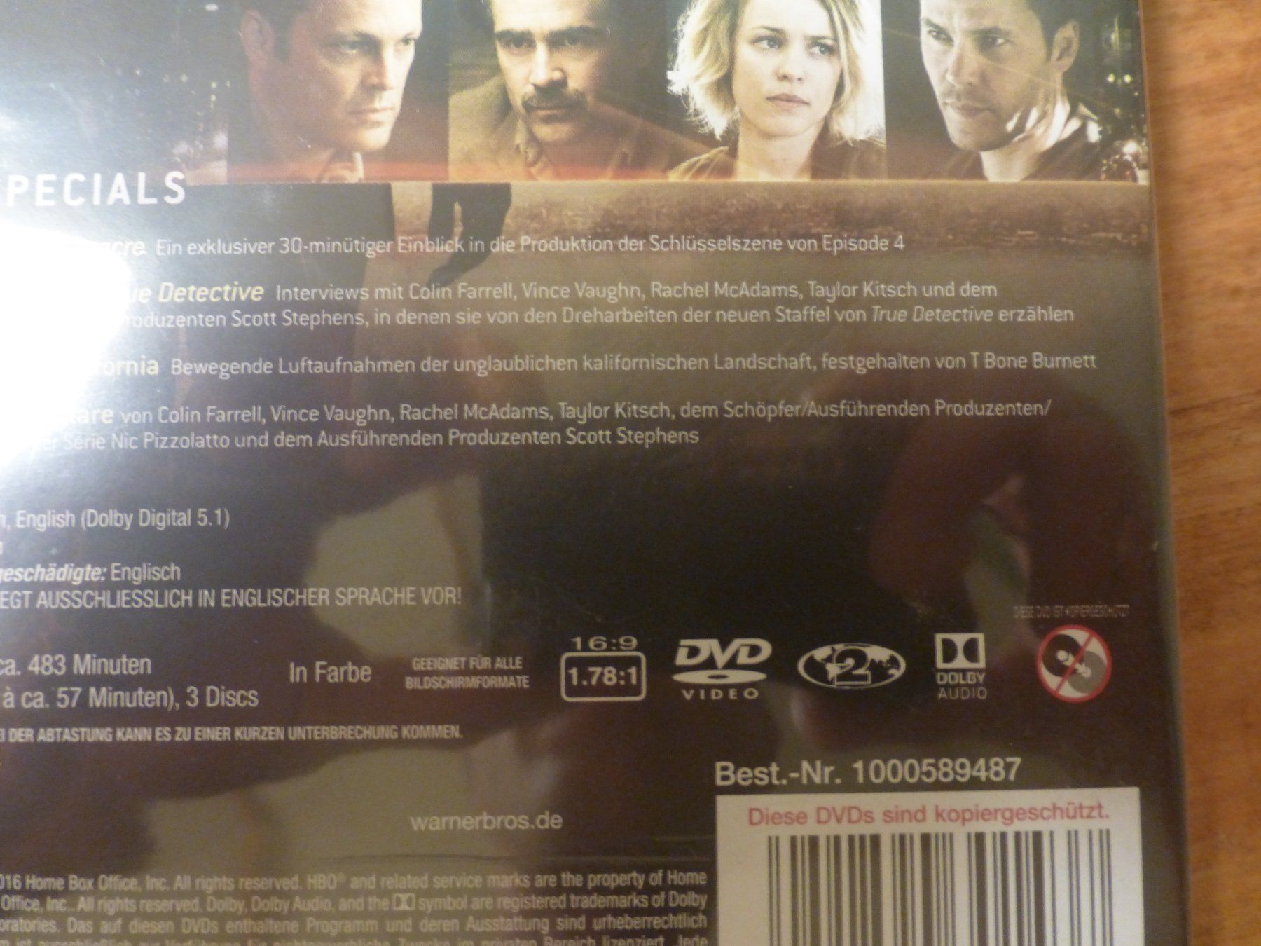 Tutti i DVDs: True Detective Season 2 DVD – Usato da Zumikon venduto da psisound 3