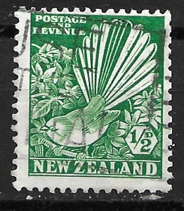 Tutti i francobolli: Neuseeland 1935: Fächerschwanz (Vogel) – Usato da Zürich venduto da Rainstamps
