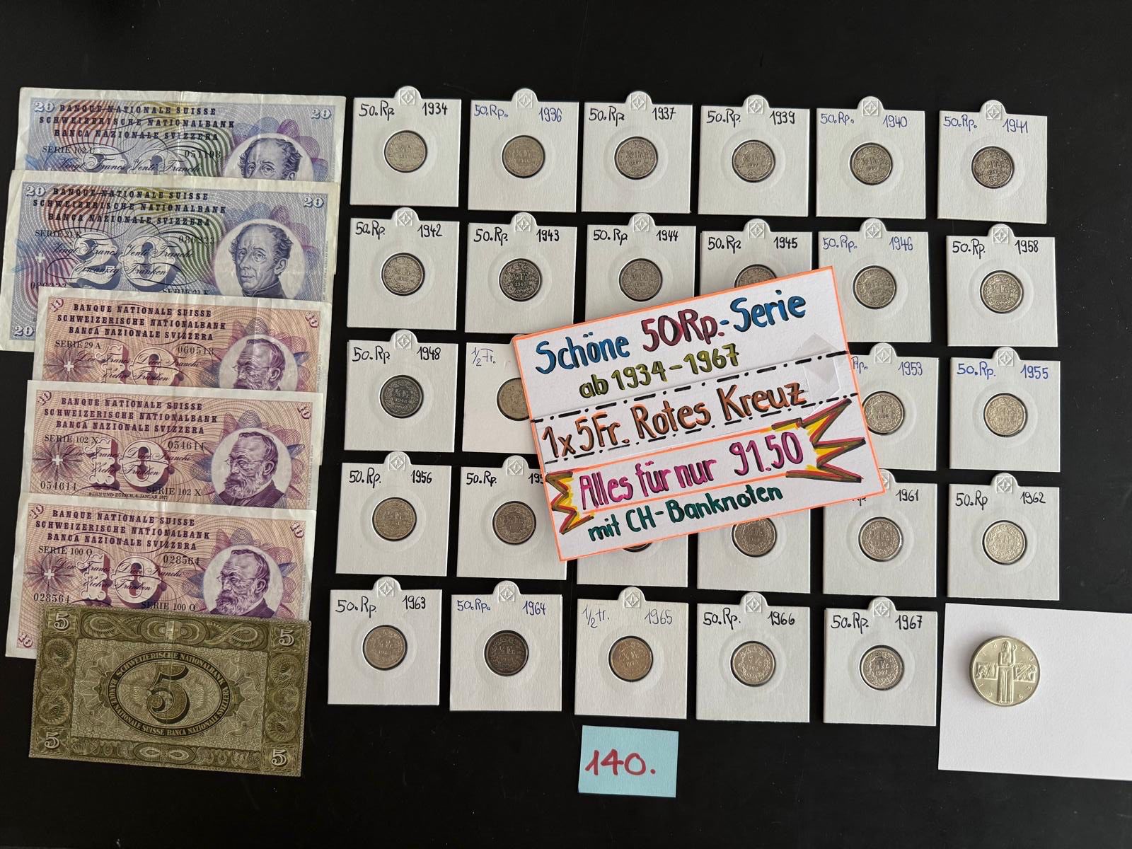 Tutti le monete: Schöne 50. Rp. Serie – Usato da Engi venduto da kasi09