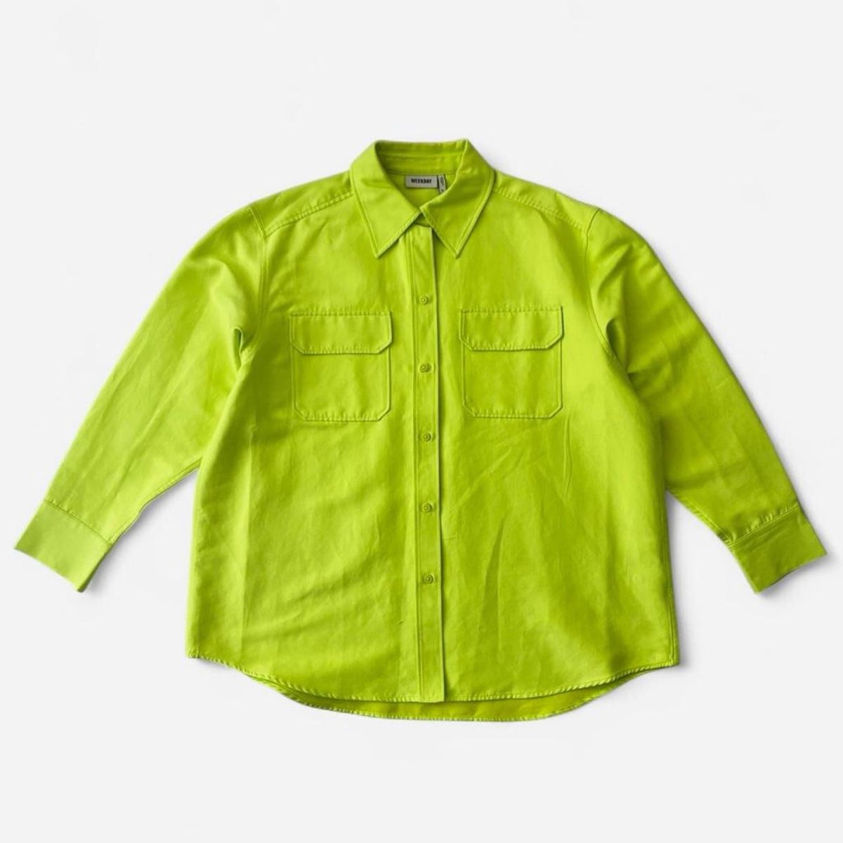 Weekday Camicie: Weekday baldwin shirt -neon green – Nuovo (secondo la descrizione) da Zürich venduto da h_studio_edit