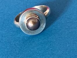 Silberring lila/Tahiti Perle (57)