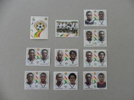 Panini Fussball WM 2006 Fehlliste Ghana 311 - 320 Komplett !
