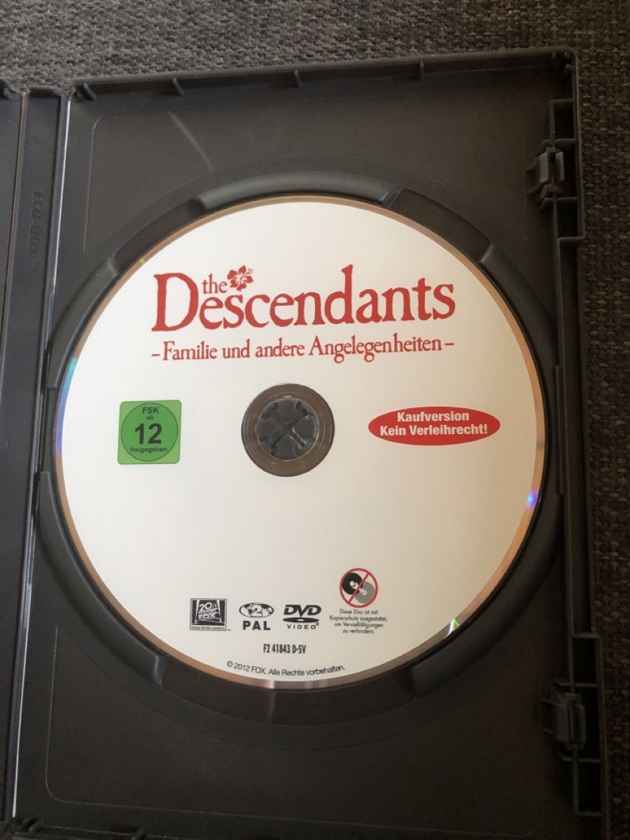 Tutti i DVDs: DVD, The Descendants – Usato da Balsthal venduto da Katzenfan99 2