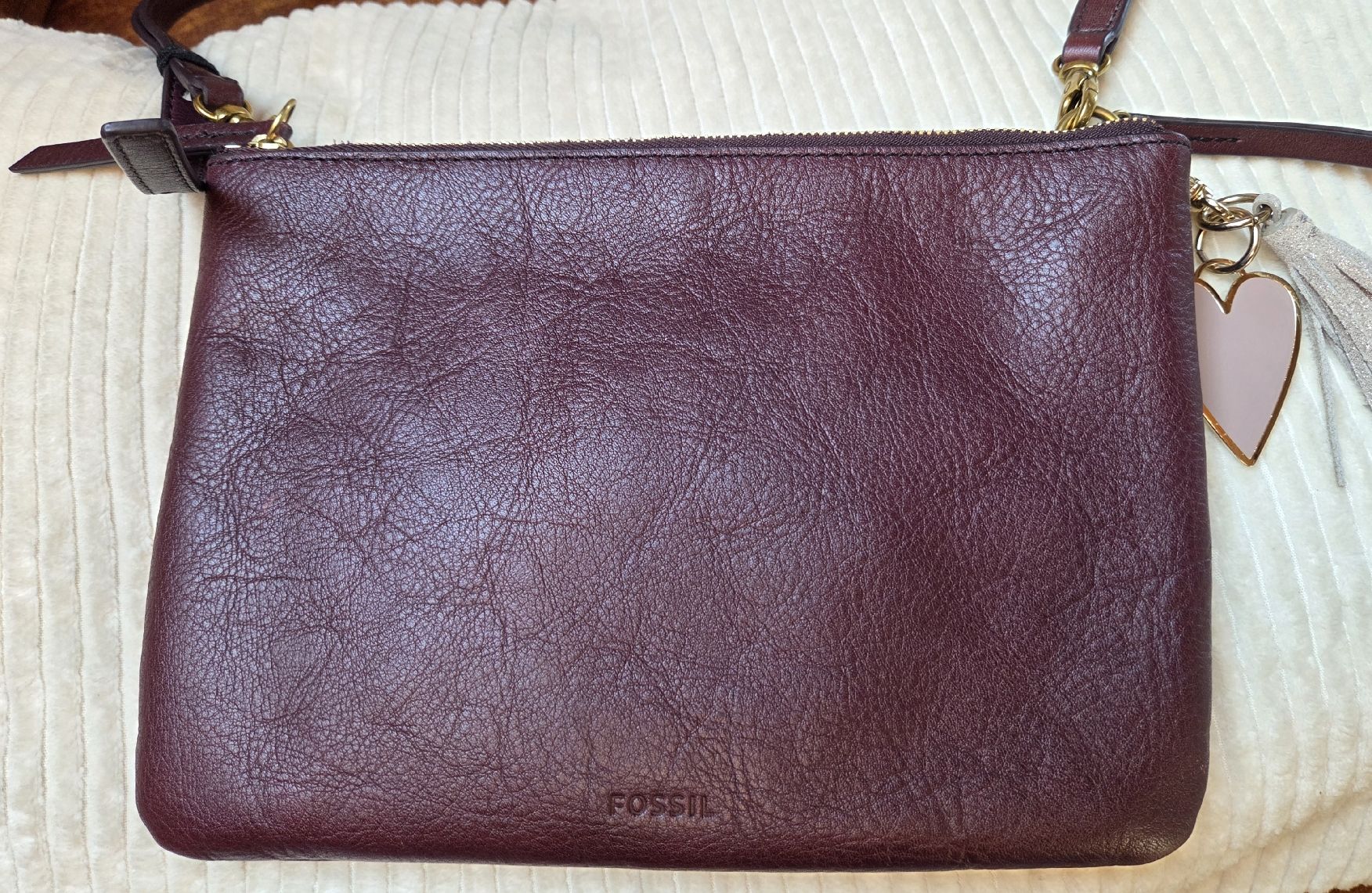 Fossil Borse da donna: Fossil Umhängetasche / Clutch Bordeaux – Usato da Grosshöchstetten venduto da Dirue