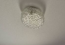 2 Deckenlampen aus Glas