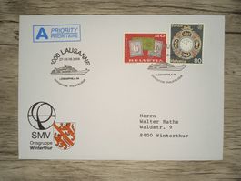 TR16 Enveloppe  + Timbre Suisse 2004