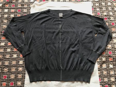 Pull Lorena Antoniazzi, T.40, bleu foncé, laine vierge
