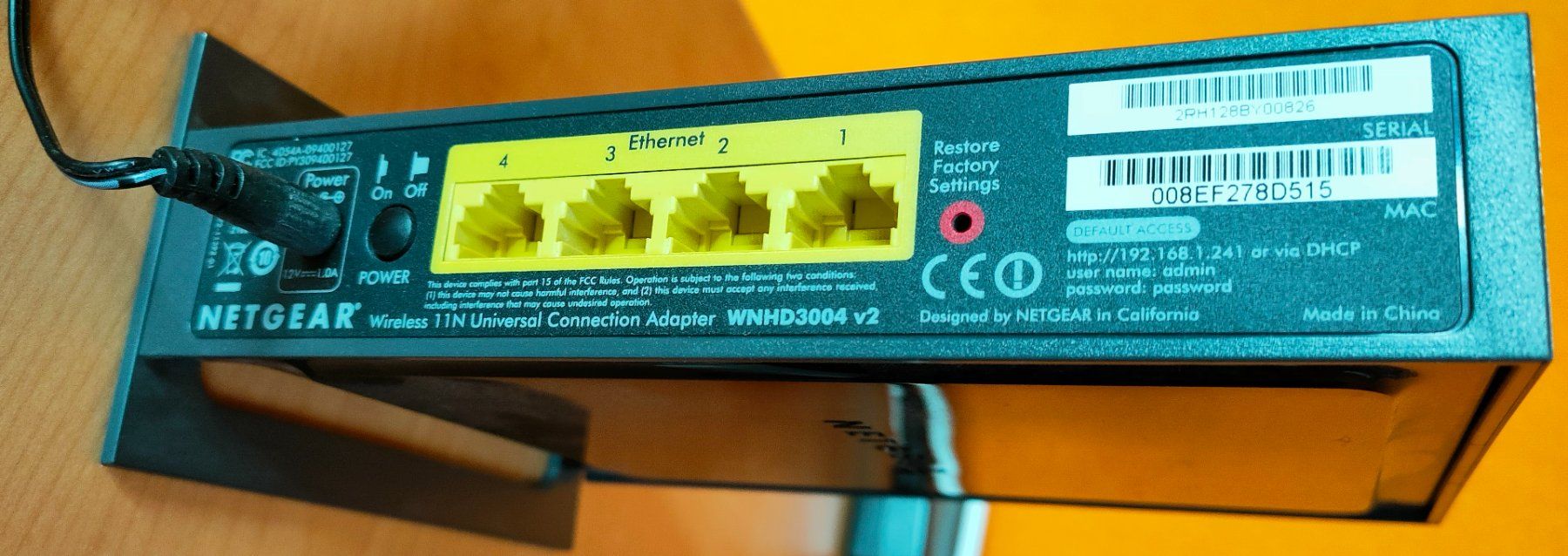 Laufwerke & Adapter: Wireless Universal Connection Adapter (WNHD3004v2) – Gebraucht aus Wiler b. Seedorf von LeuThomas 1